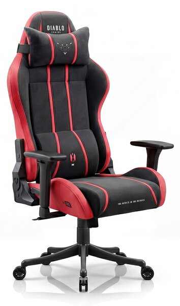 Sedia gaming in tessuto nero-rosso Diablo X-One 2.0 Bloody Mary Small