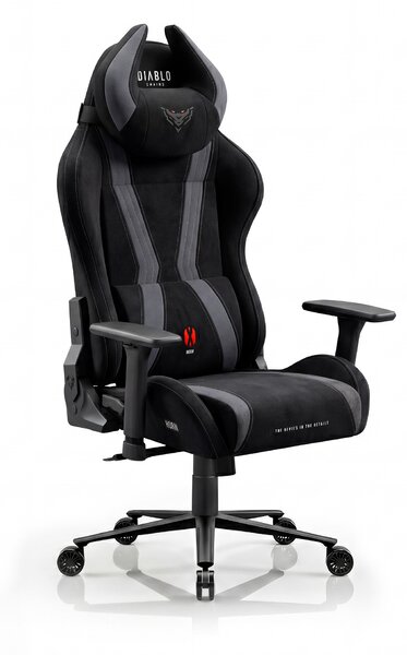 Sedia gaming in tessuto nera Diablo X-Horn 2.0 Burned Black Normal