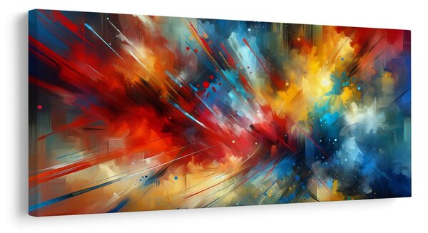 Quadro su tela – Universo colorato in movimento