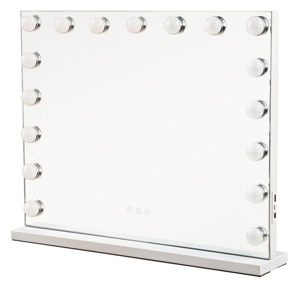 Brilagi - Specchio per trucco LED dimmerabile HOLLYWOOD LED/15W/230V 60x50 cm bianco