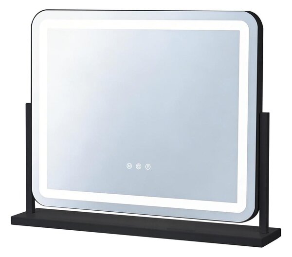 Brilagi - Specchio da trucco LED dimmerabile ARIZONA LED/25W/230V 55x44 cm nero