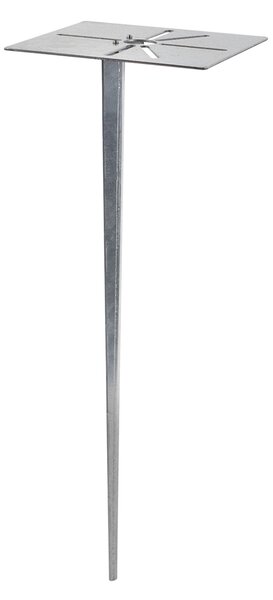 Lampada da esterno in acciaio con presa IP44 - Malios con picchetto da terra e pressacavo