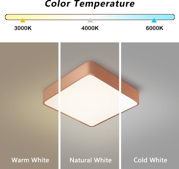 Brilagi - Plafoniera POOL LED/36W/230V 3000/4000/6000K 40x40 cm bronzo