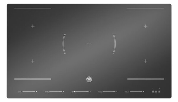 Bertazzoni Piano Cottura Induzione 5 Fuochi Larghezza 90 cm in Vetroceramica colore Nero - P905I2M30NVS