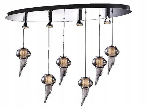 ITALUX MD115824-6PLUS4L O - Lampadario a sospensione con filo CARLO 10xG4/20W/230V