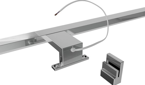 Lampada LED da Specchio 78cm 14W Cromata IP44 Tripla Installazione Colore Bianco Caldo 3.000K