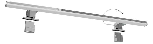 Lampada LED da Specchio 78cm 14W Cromata IP44 Tripla Installazione Colore Bianco Caldo 3.000K