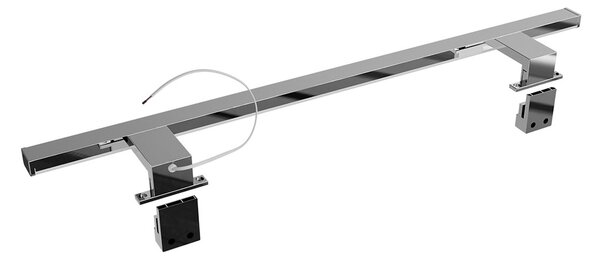 Lampada LED da Specchio 78cm 14W Cromata IP44 Tripla Installazione Colore Bianco Caldo 3.000K