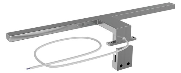 Lampada LED da Specchio 50cm Cromo 8W IP44 Tripla Installazione Colore Bianco Caldo 3.000K