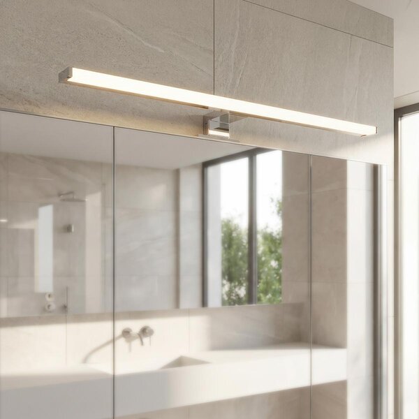Lampada LED da Specchio 60cm 7W Bidirezionale IP44 Tripla Installazione Colore Bianco Caldo 3.000K