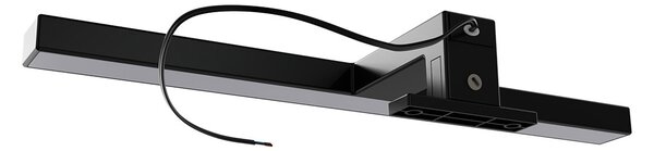 Lampada LED da Specchio 30cm Nera 4W - Doppia Installazione Colore Bianco Caldo 3.000K