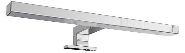 Lampada LED da Specchio 30cm Cromata 4W - Doppia Installazione Colore Bianco Caldo 3.000K