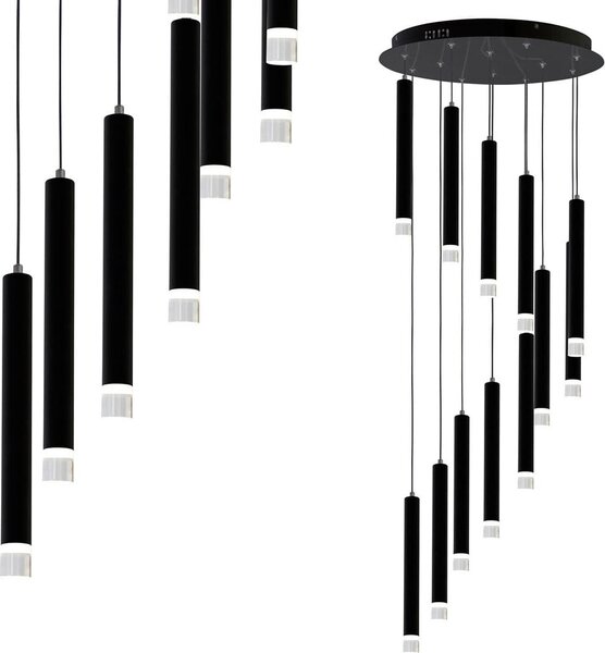 Lampada a sospensione 12W LED CARBON ML6161 Milagro