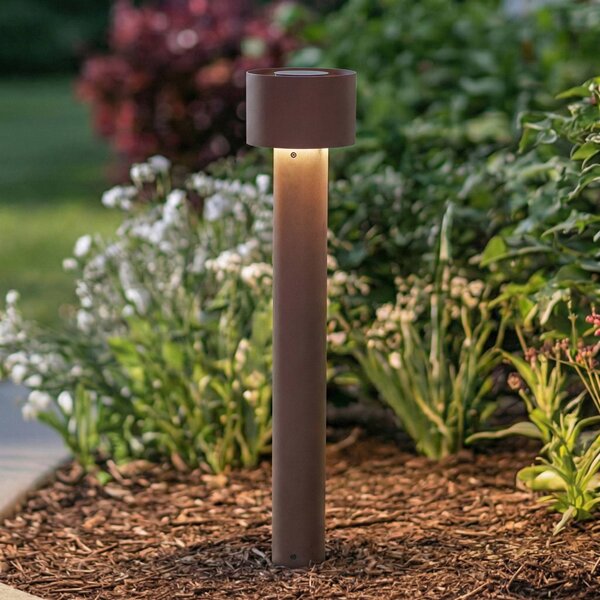 Lampioncino da giardino Milten Arcchio, Marrone / Ruggine, Alluminio, Moderno, Lampada LED da esterni