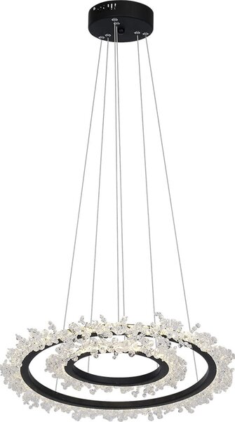 Lampada a sospensione in cristallo 60W LED FROZEN ML617 Milagro