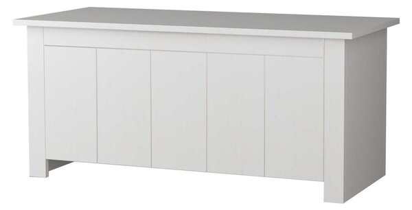 Cassapanca in legno di pino bianco 100x45 cm Bertram - Støraa