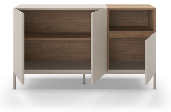 Cassettiera color crema 140x80 cm Cailin - Marckeric