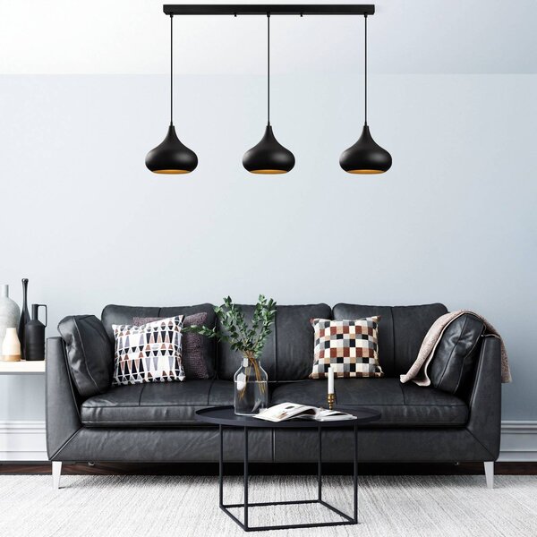 Lampada a sospensione Muba Opviq, dimmerabile, Nero, Soggiorno / Sala da pranzo, Metallo, Lampada a sospensione