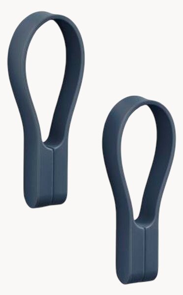 Set di 2 portasciugamani magnetici in silicone Loop