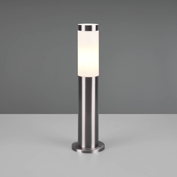 Trio Lighting Lampione da giardino Trioto, dimmerabile, Alluminio / Grigio / Zincato, Acciaio Inox, Moderno, Lampada da esterni