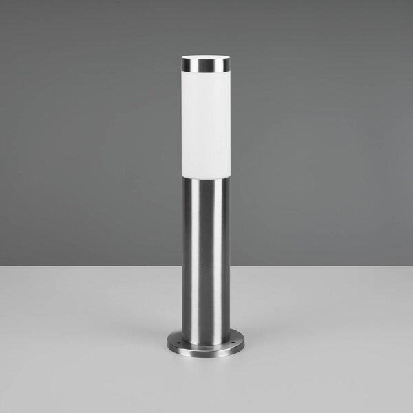 Trio Lighting Lampione da giardino Trioto, dimmerabile, Alluminio / Grigio / Zincato, Acciaio Inox, Moderno, Lampada da esterni