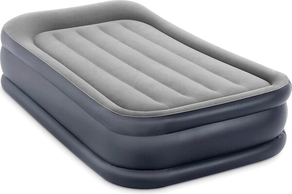 Intex DuraBeam+ Deluxe Pillow Rest Raised Materasso singolo grigio