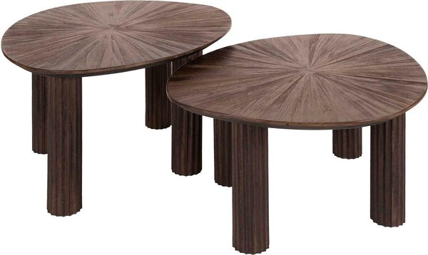 Tavolino triangolare Maya Teak Set/2 - Espresso