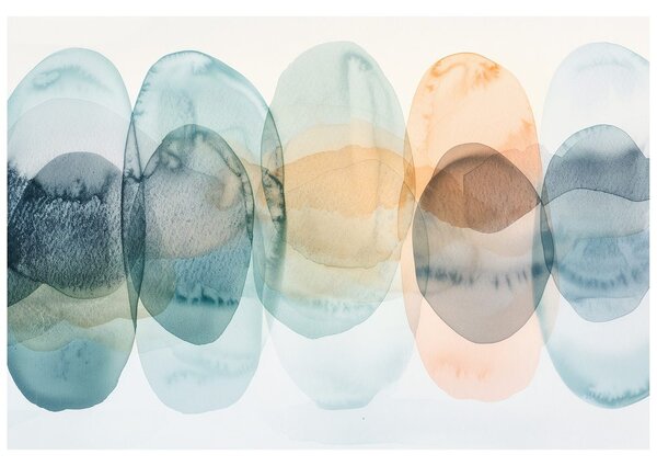 Carta da parati – Cerchi pastello ad acquerello