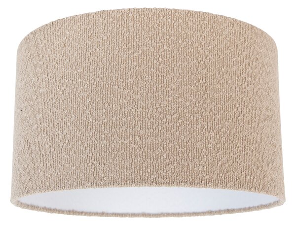 Paralume in tessuto beige con tessuto Teddy 35/35/20