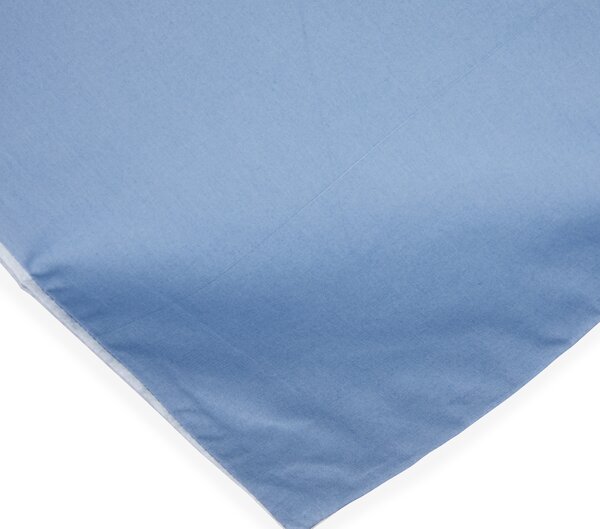 Copripiumino Con Federe In Percalle Paper Matrimoniale - 255X255 + 2 Federe50X80 Carrara Moderno Blu Caleffi