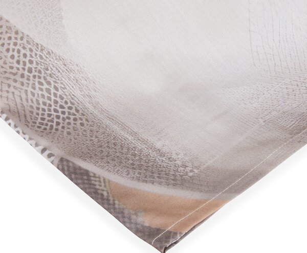Completo Lenzuola In Percalle Storm Matrimoniale - 250X290 175X205 + 2 Federe 50X80 Carrara Moderno Marrone Caleffi