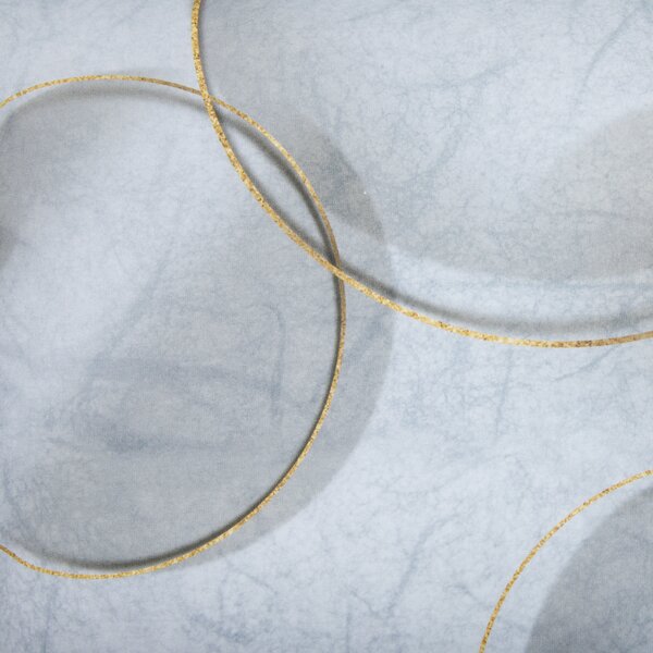 Completo Lenzuola In Percalle Paper Matrimoniale - 250X290 175X205 + 2 Federe 50X80 Carrara Moderno Blu Caleffi