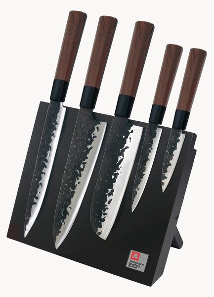 Set coltelli da cucina con supporto magnetico Samurai, set da 6