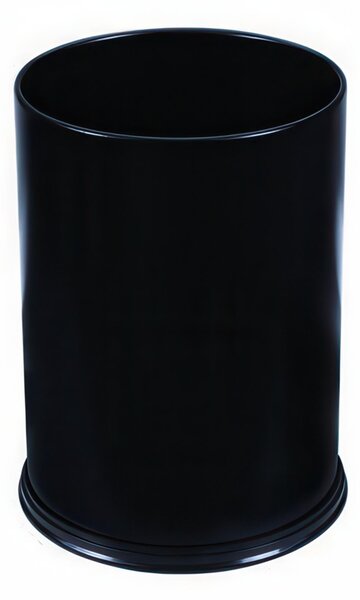 Gettacarte Cestino Cilindrico In Metallo GETSI CLASSIC Diametro 24x h32,5 cm - L 12 in metallo verniciato Metallo colore NERO