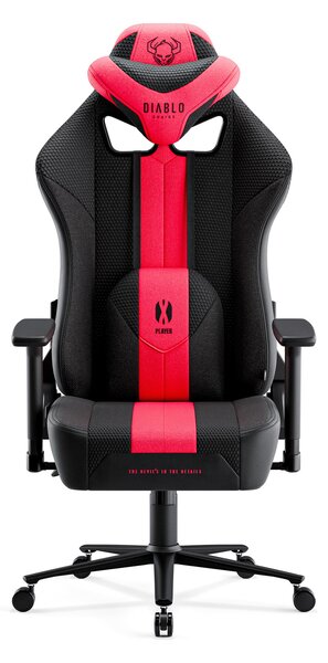 Sedia da gaming Diablo X-Player 2.0 in materiale Normal Size: cremisi-antracite