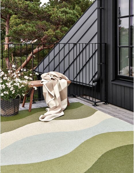 Tappeto da interno/esterno verde 70x100 cm Urvi Woods – Pappelina