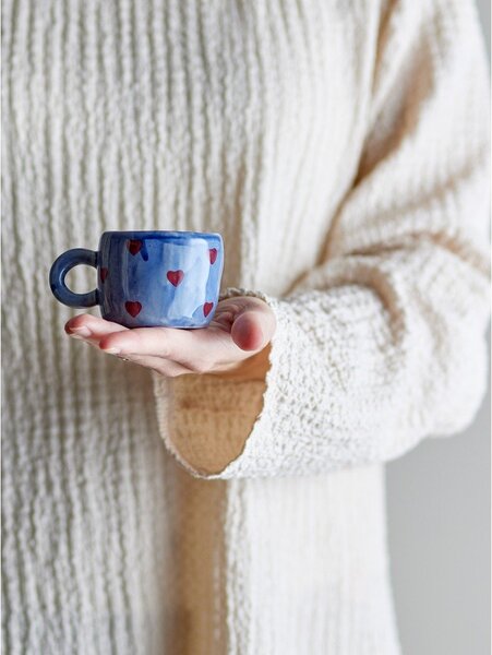 Tazza per bambini blu in ceramica 115 ml Nini – Bloomingville Mini