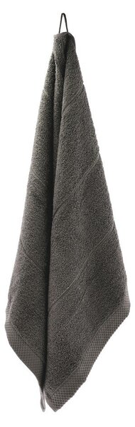 Asciugamano tipo terry grigio scuro in cotone 50x100 cm Line – Södahl