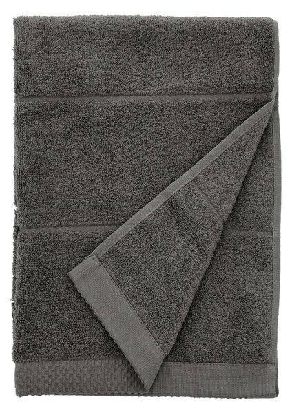 Asciugamano tipo terry grigio scuro in cotone 50x100 cm Line – Södahl