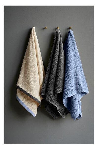 Asciugamano tipo terry grigio scuro in cotone 50x100 cm Line – Södahl