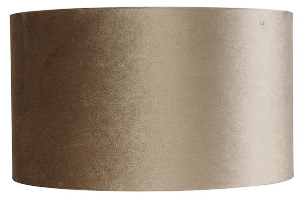 Paralume in velluto taupe 35/35/20