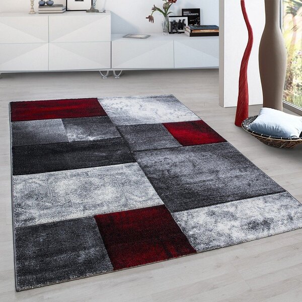 Tappeto bordeaux-grigio 80x150 cm Hawaii - Ayyildiz Carpets
