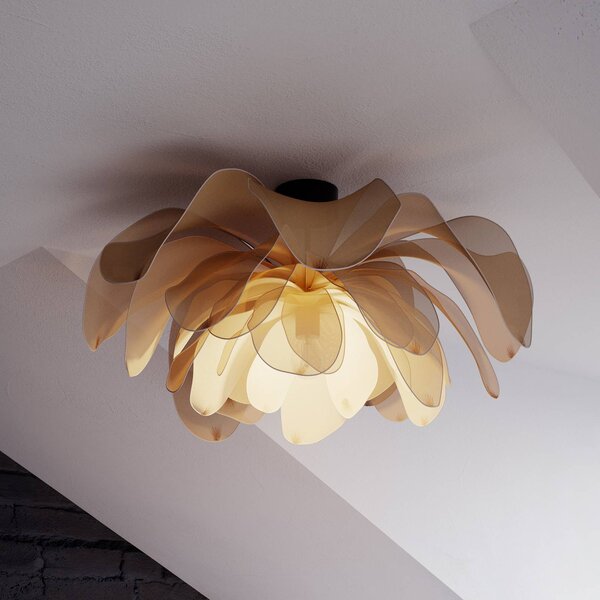 By Rydéns Plafoniera di design Lou Lou, dimmerabile, Crema / Ambra, Corridoio, Tessuto / Stoffa / Seta, Design, Plafoniera