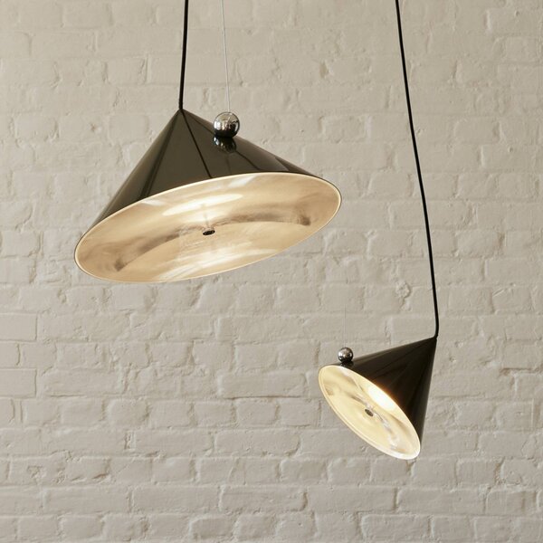 Tom Dixon Lampada a sospensione Pose, dimmerabile, Verde, Soggiorno / Sala da pranzo, Metallo, Design, Lampada a sospensione