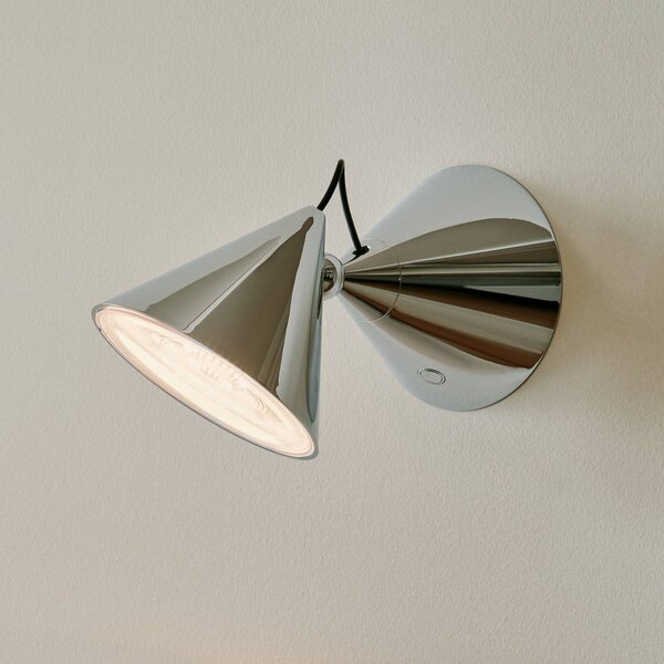 Tom Dixon Applique da parete Pose, dimmerabile, Cromo / Argento, Soggiorno / Sala da pranzo, Metallo, Design, Applique