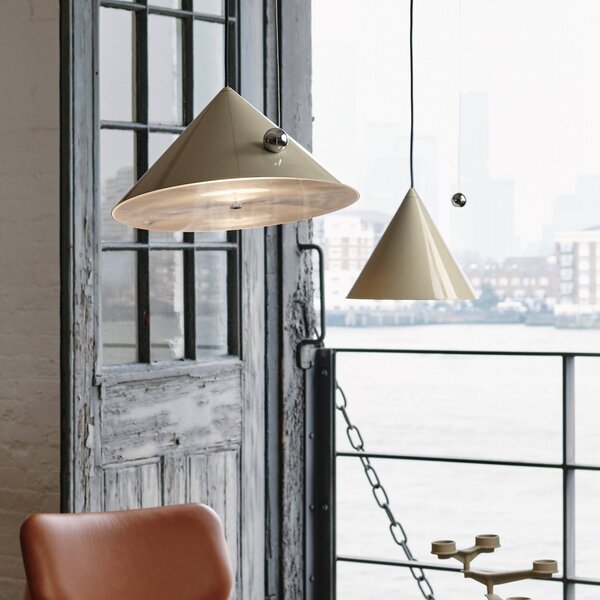 Tom Dixon Lampada a sospensione Pose, dimmerabile, Alluminio / Grigio / Zincato, Soggiorno / Sala da pranzo, Metallo, Design, Lampada a sospensione