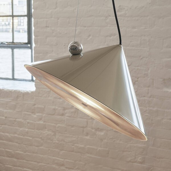 Tom Dixon Lampada a sospensione Pose, dimmerabile, Alluminio / Grigio / Zincato, Soggiorno / Sala da pranzo, Metallo, Design, Lampada a sospensione