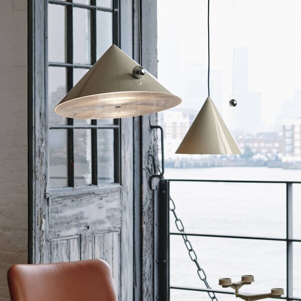 Tom Dixon Lampada a sospensione Pose, dimmerabile, Alluminio / Grigio / Zincato, Soggiorno / Sala da pranzo, Metallo, Design, Lampada a sospensione