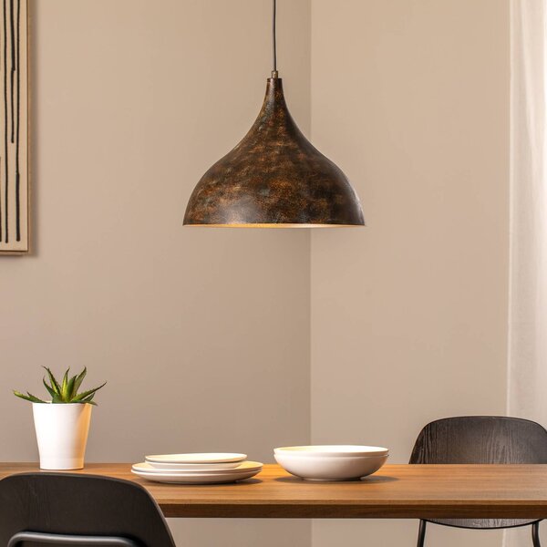 Lampada a sospensione Bitlislim Opviq, dimmerabile, Marrone / Ruggine, Soggiorno / Sala da pranzo, Metallo, Campagna / Rustiche, Lampada a sospensione