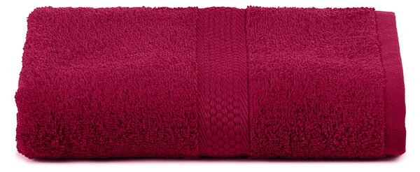 Telo Bagno In Cotone Minorca Standard Spugnissima Tinta Unita Bordeaux Caleffi